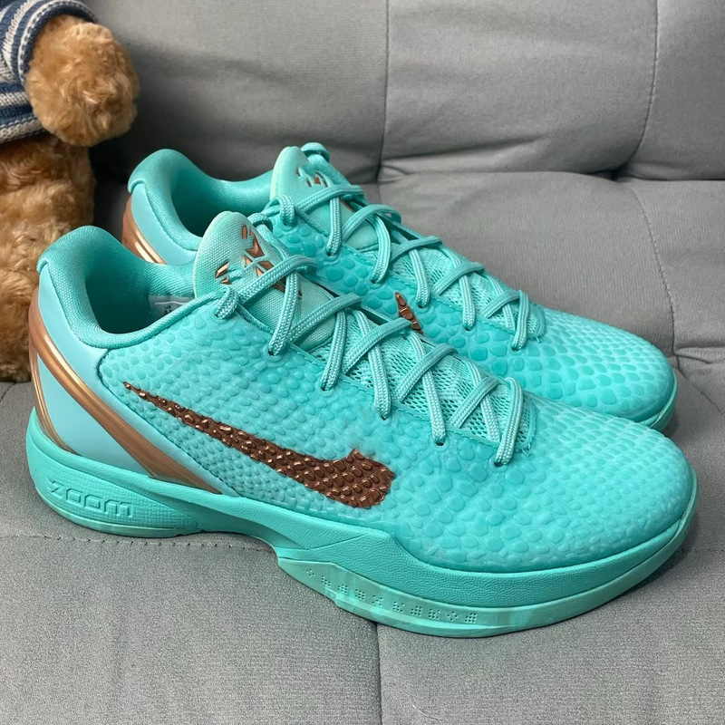 Original Kobe 6 Generation Actual Game Basketball Shoes Kobe 6 Statue of Liberty Dodgers All-Star Violent Orange Sneakers