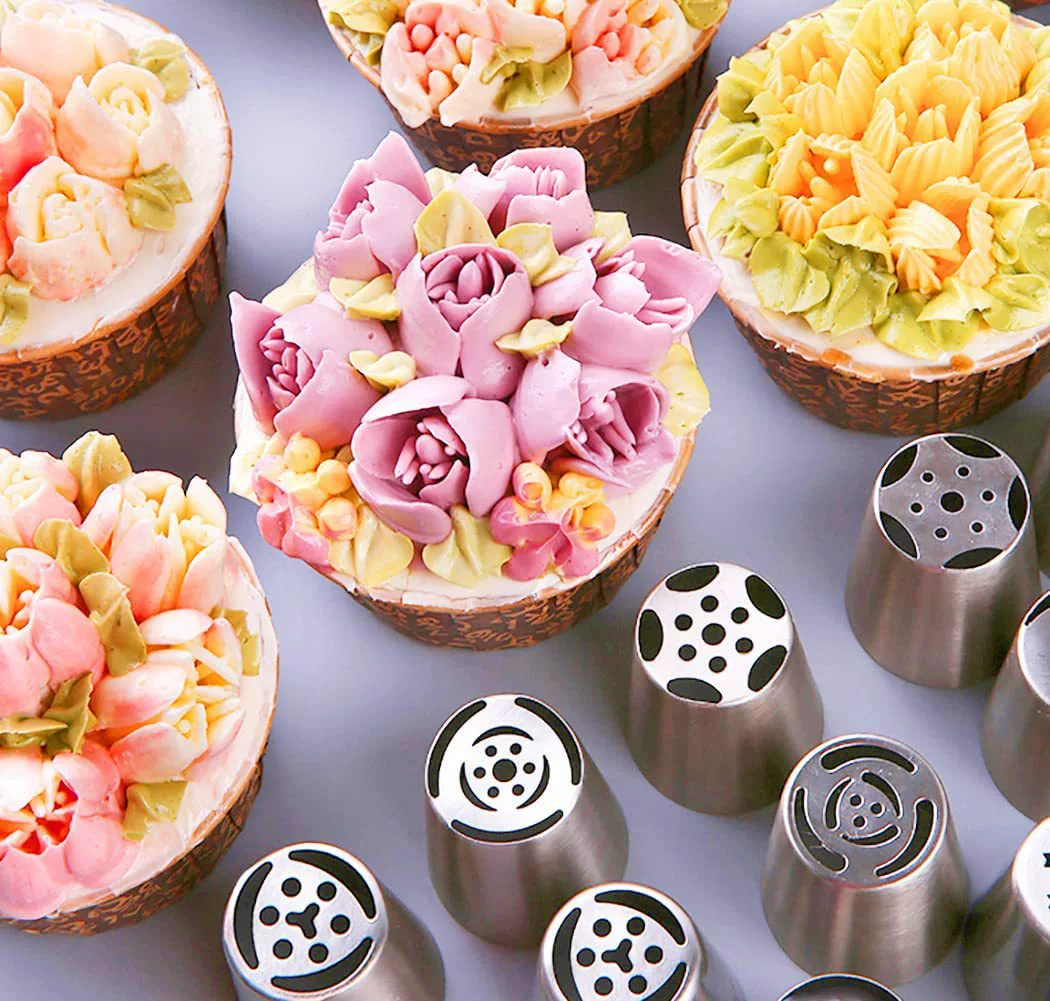 Amazon Best Selling 56 Piece Cake Baking Supplies Set Cake Decorating Mouth Decoration Bag Baking Tools