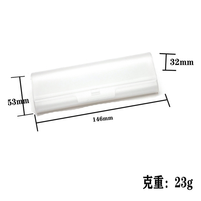Caja de cartón blanco Oxford Zipper Glass Case PVC Botón Caja de gancho Caja de gafas de sol resistente a la compresión Accesorios de caja plegable 1