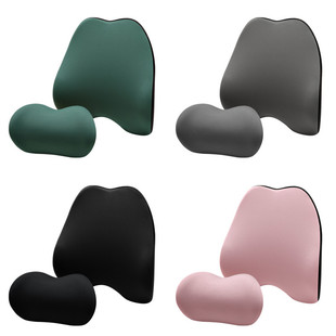 汽車頭枕腰靠車座靠枕車用記憶棉慢回彈護頸枕車載枕頭護腰墊批發