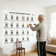 Tai Chi Chair Workout Chart Poster Print Seate̫�O�ξ����D