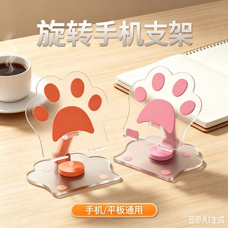 Rotating and Foldable Acrylic Phone Stand with Customized Logo, Practical Small Gifts for Corporate Advertising and Promotional Activities Rotating and Foldable Acrylic Phone Stand with Customized Logo, Practical Small Gifts for Corporate Advertising and Promotional Activities