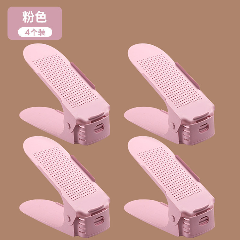 Estante de almacenamiento ajustable de zapatos soporte de zapatos de doble capa dormitorio armario de zapatos acabado estratificado estante de almacenamiento de zapatillas artefacto mágico
