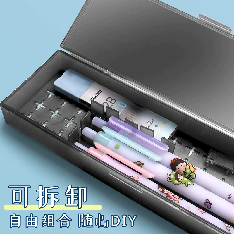 пластиковый матовый милый пенал для учащихся начальных классов, ручная работа, детское творчество, интернет-сенсация