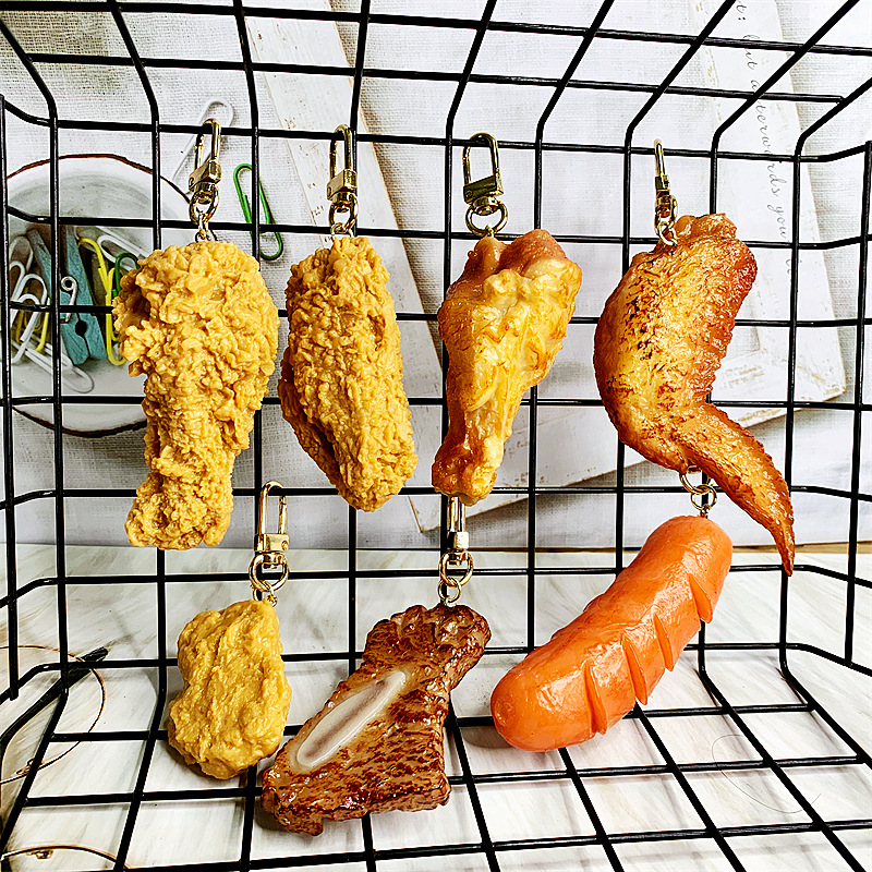 50g Weight Bag Pendant, Keychain Classification 1 Piece Quantity Casual, Holiday Occasion PVC Material Chicken Pattern Unisex Gender Funny Style Funny Chicken PVC Unisex Bag Pendant Keychain 3
