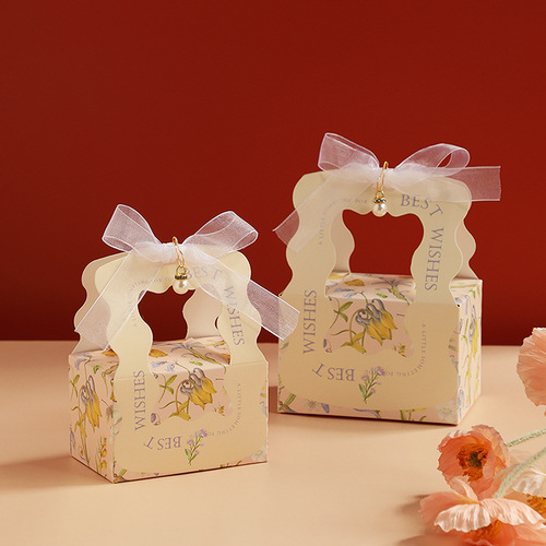 Wedding candy box 2024 new European style wedding souvenir candy packaging bag high-end gift box empty box