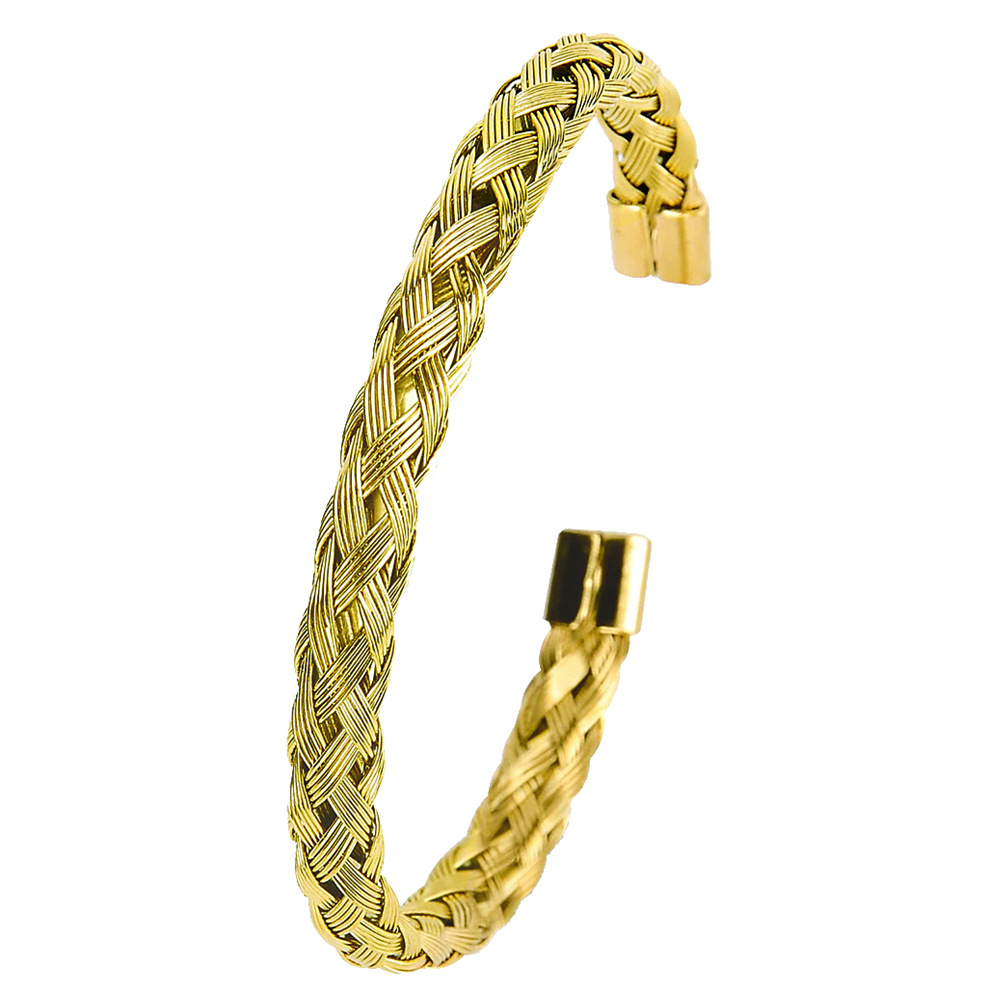 Fashion C Shape Stainless Steel Polishing Bangle