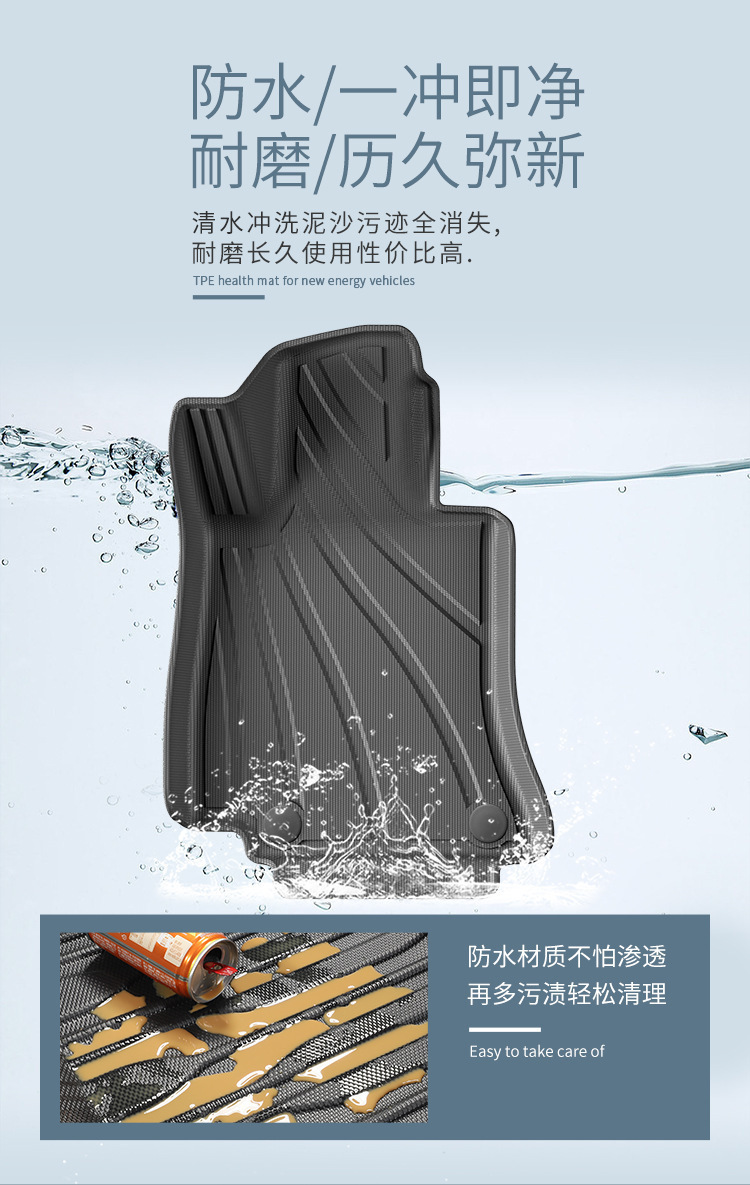 For 23 Mercedes-Benz C-Class/C260L Car Floor Mats TPE