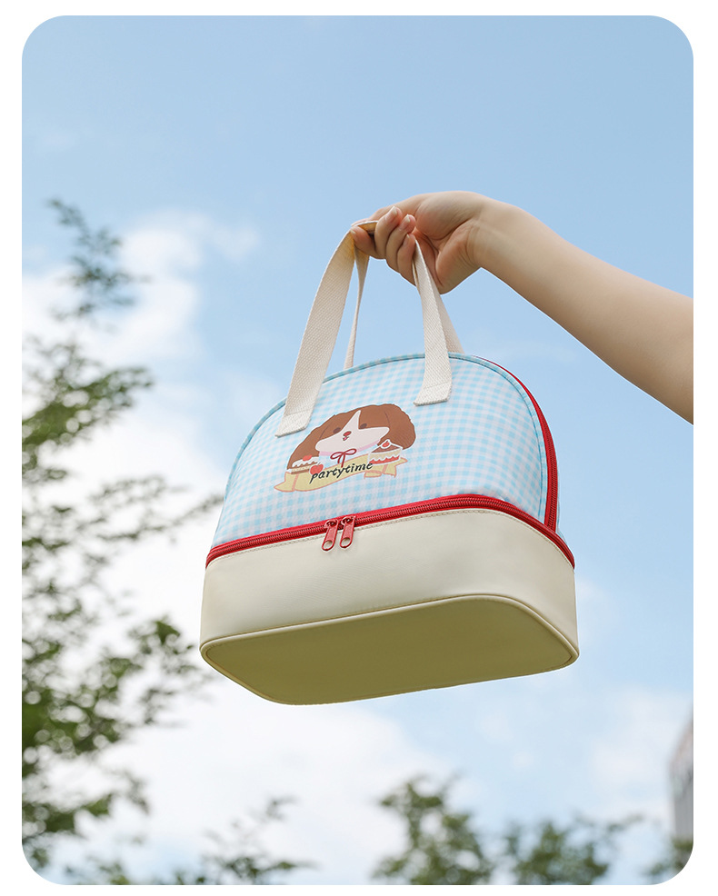 二層仕切りランチバッグ使い方