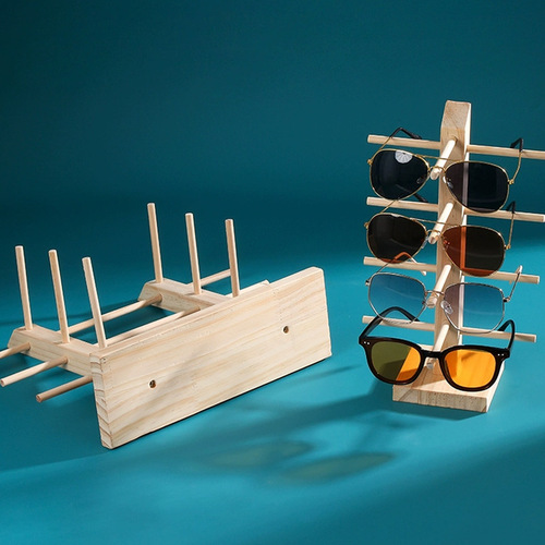 New solid wood glasses display stand, removable jewelry storage rack, sunglasses, myopia display props