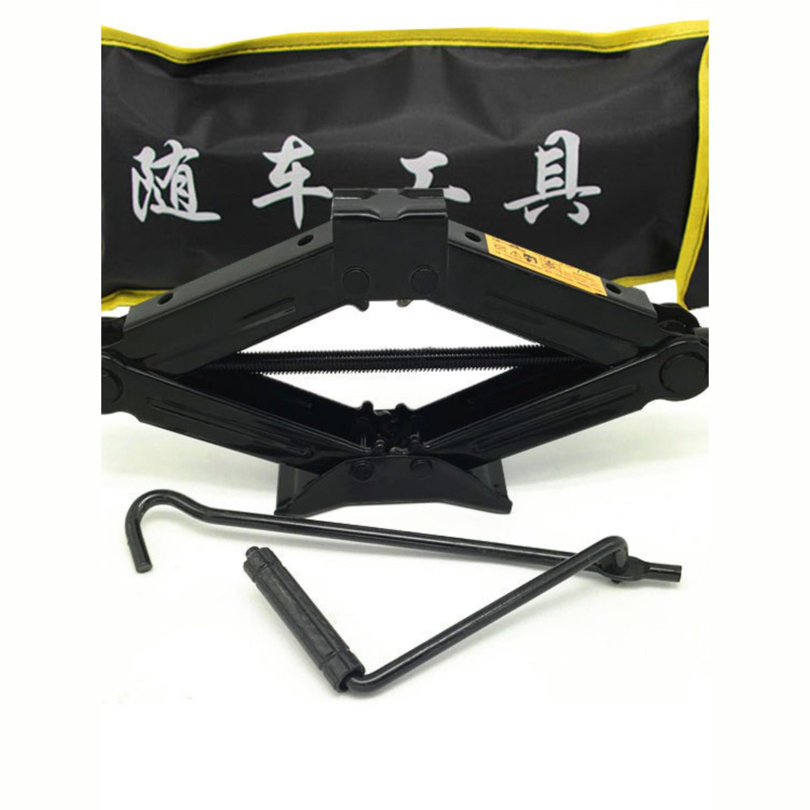 Gato de coche 1t2t de corte de manivela gato de coche pequeño sedán furgoneta gato conjunto de herramientas de coche