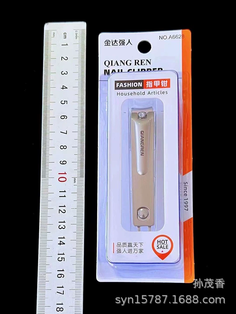 Кусачки для ногтей Jinda Qiangren A6628, бытовые маникюрные инструменты из углеродистой стали, большие кусачки для ногтей в индивидуальной упаковке