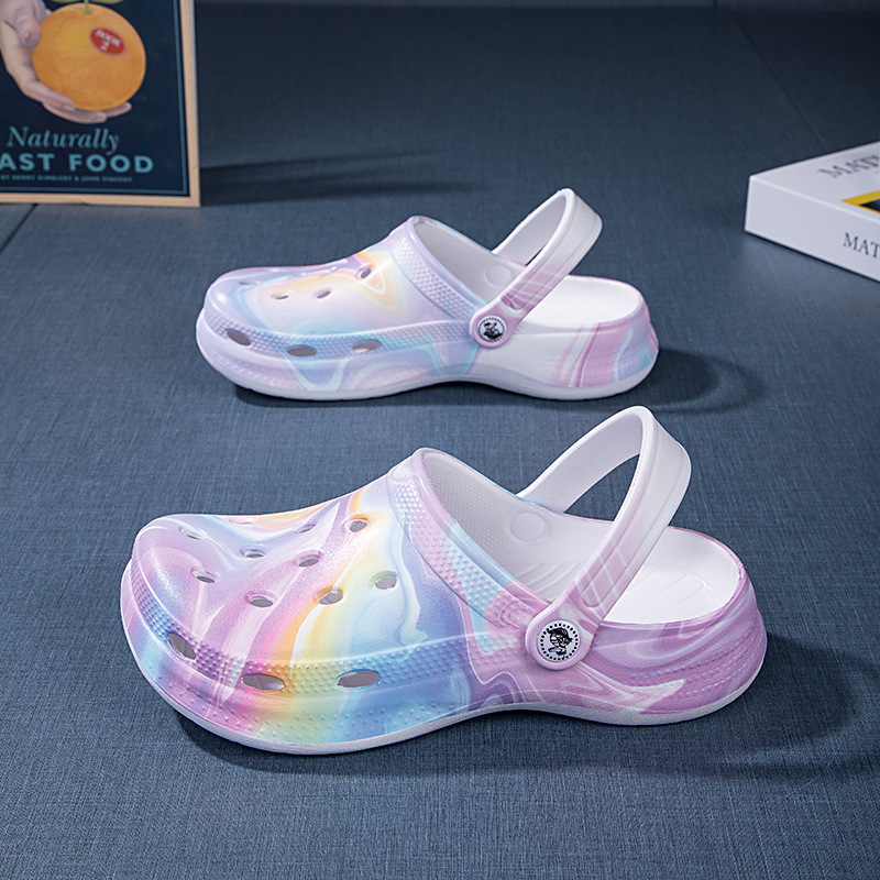 Cross-Border Men's and Women's Garden Sandals, Couple's Clogs, 2025 New Large Size Beach Cute Toe-Toe Slippers for Men