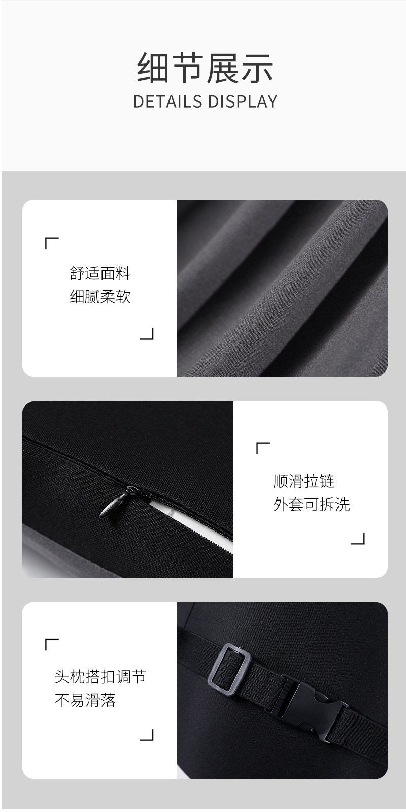 Car Driver's Seat Lumbar Support Pillow Memory Foam Car Backrest Cushion Slow Rebound Coccyx Pressure Relief Support Lumbar Support