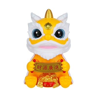 play gift, Car ornaments - as-shown-in-the-picture-mly23119-solar-lion-wake-yellow