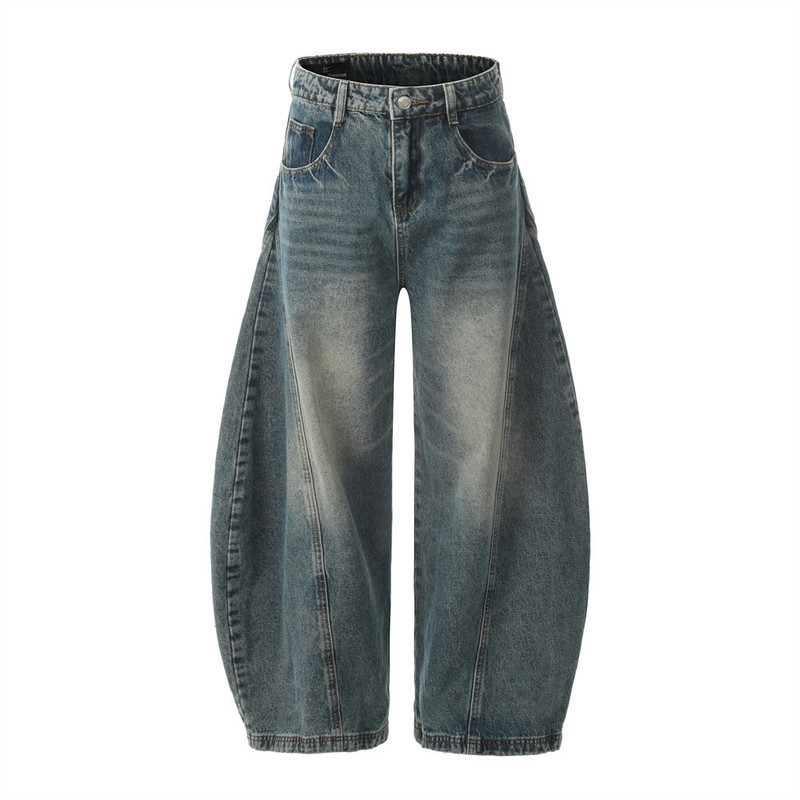 Machete Jeans Men's American-style Washed Old Fried Street-style Handsome Niche Design Sense Trendy Brand Loose Wide-leg Pants Machete Jeans Men's American-style Washed Old Fried Street-style Handsome Niche Design Sense Trendy Brand Loose Wide-leg Pants