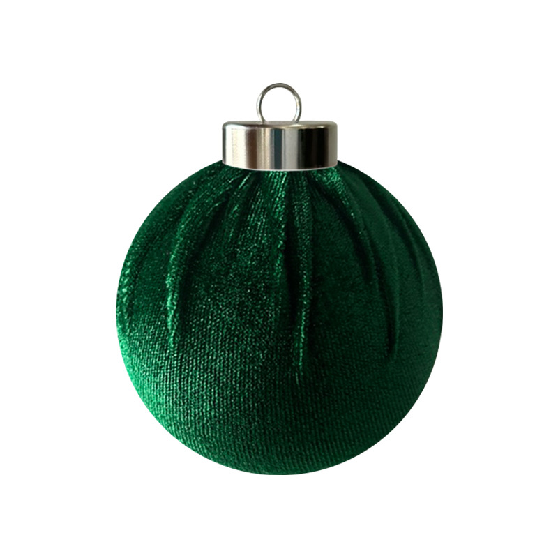 Venta directa de fábrica 6/8CM bola de tela decoración de bolas de Navidad decoración de Navidad adornos al por mayor