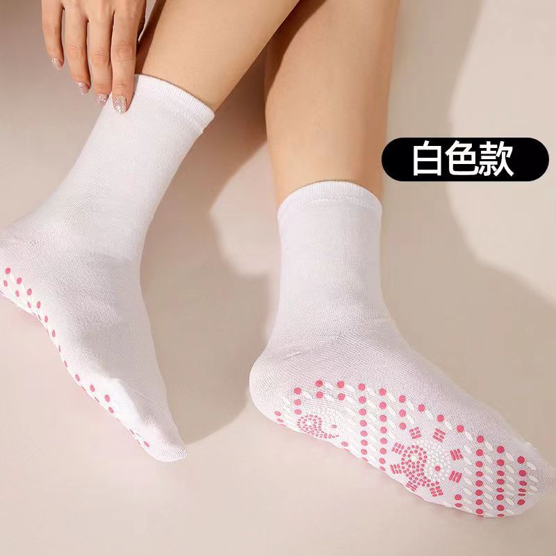 Calcetines de masaje para media pantorrilla de invierno, cómodos, elásticos, transpirables, autocalentables, cálidos, disponibles en paquetes de tres o cinco pares, suministro para exportación.