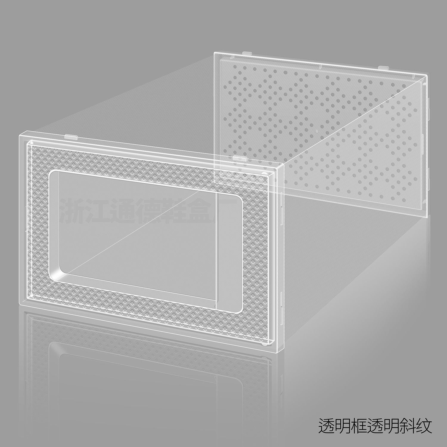 Caja de almacenamiento de zapatos transparente - Apertura lateral, gabinete para hogar, venta al por mayor, tamaño grande