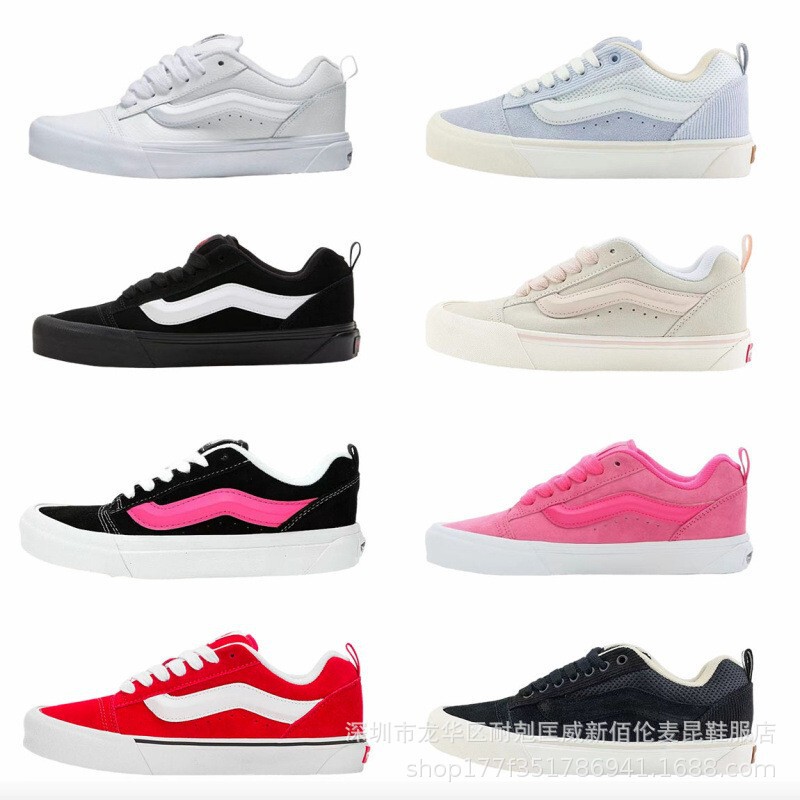 Putian Shoes Knu Skool Dragon Fruit Embroidery Thick-Soled American Retro Trendy Casual Sneakers Putian Shoes Knu Skool Dragon Fruit Embroidery Thick-Soled American Retro Trendy Casual Sneakers