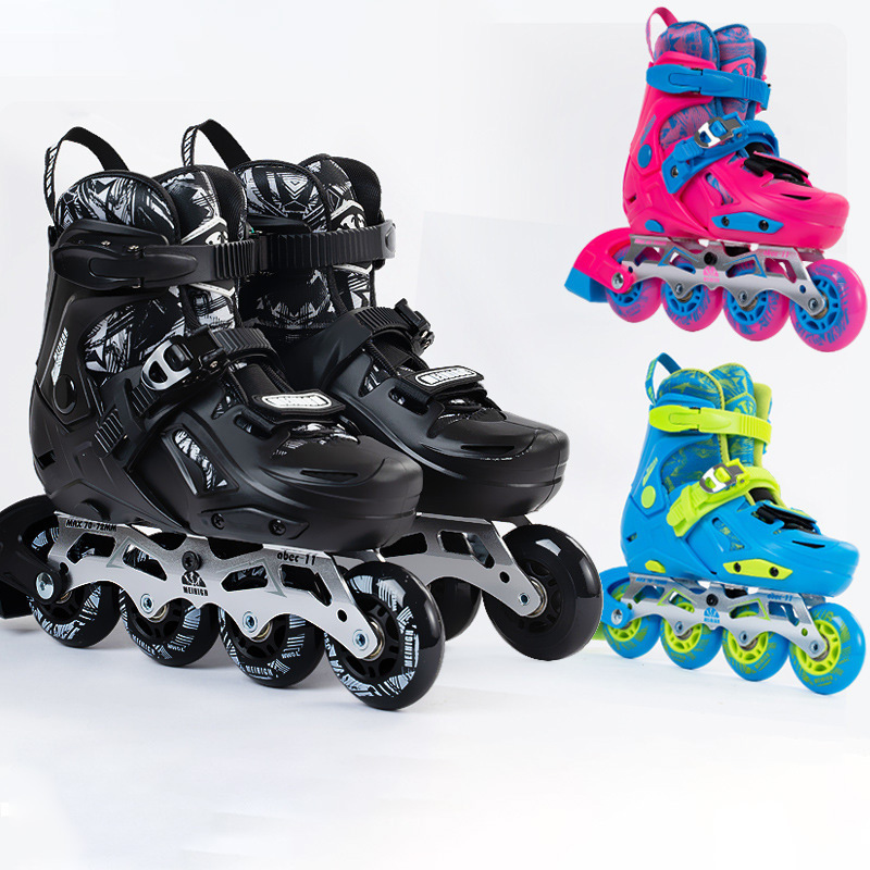 Professional Children's Roller Skates Adjustable Skates Boys Roller Skates with Lock Wheels Girls Roller Skating Class Sporting Goods