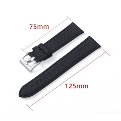 20/22 新款六邊形尼龍帆布貼皮錶帶華為三星通用快拆尼龍包邊錶帶