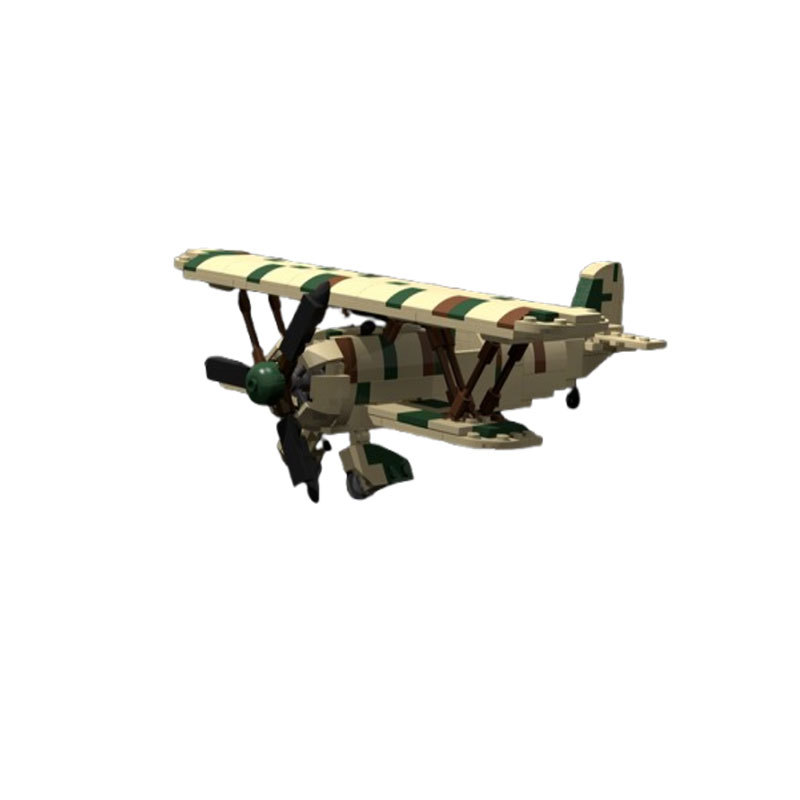 Avion de simulation blocs de construction jouet éducatif_voghion.com