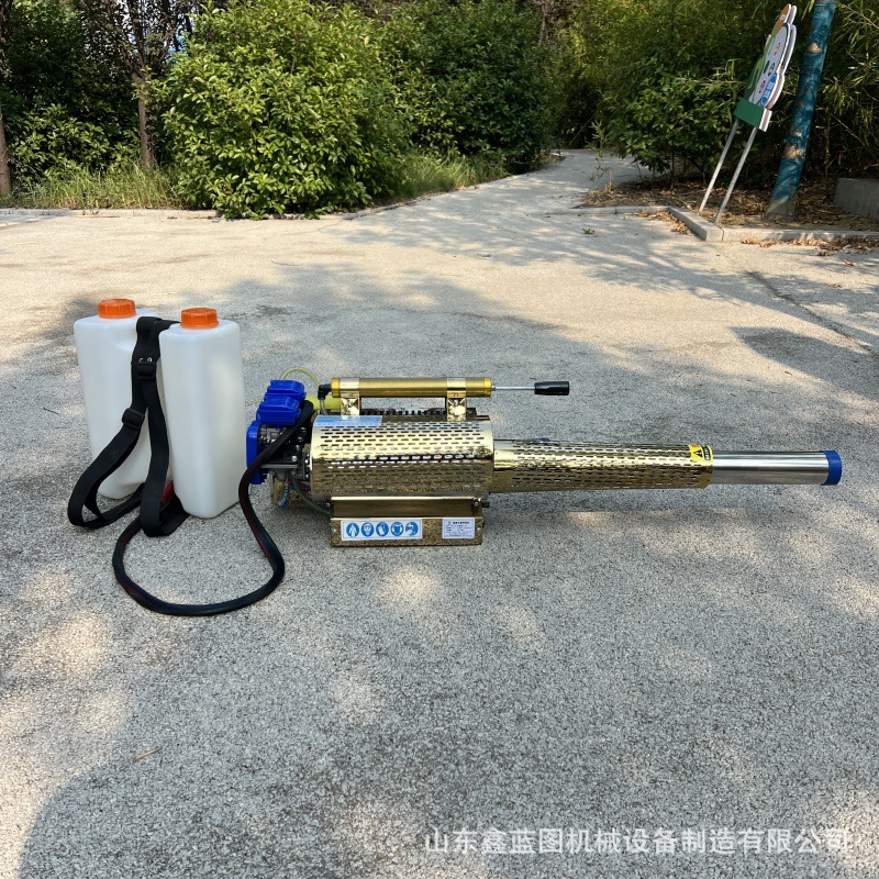 汽油动力农业消杀灭菌喷雾机 电启动不锈钢双管脉冲打药机
