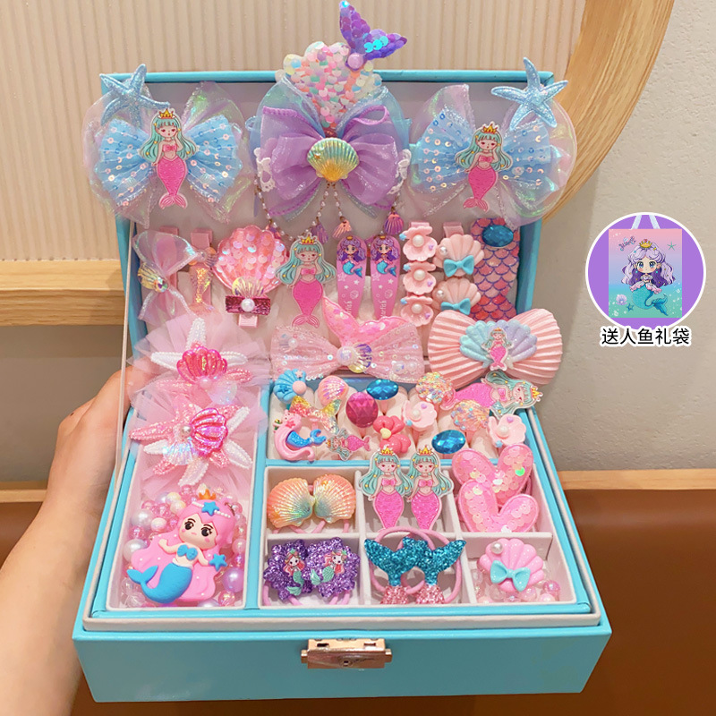 Snowflake bolsos para niñas princesa Aicha niños mochilas para niñas sirena caja de regalos set 1 de junio