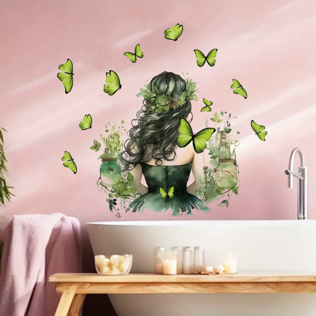 (Cross-border trading), green removable sticker on wall, new collection