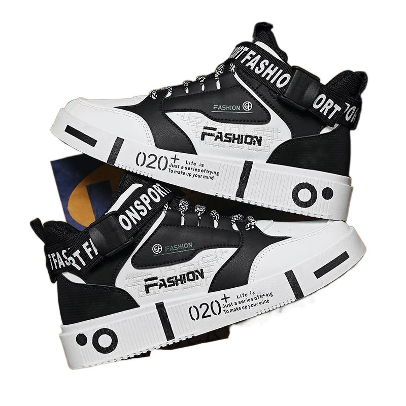 Winter footwear, high sneakers for boys, universal keep warm sports shoes for leisure