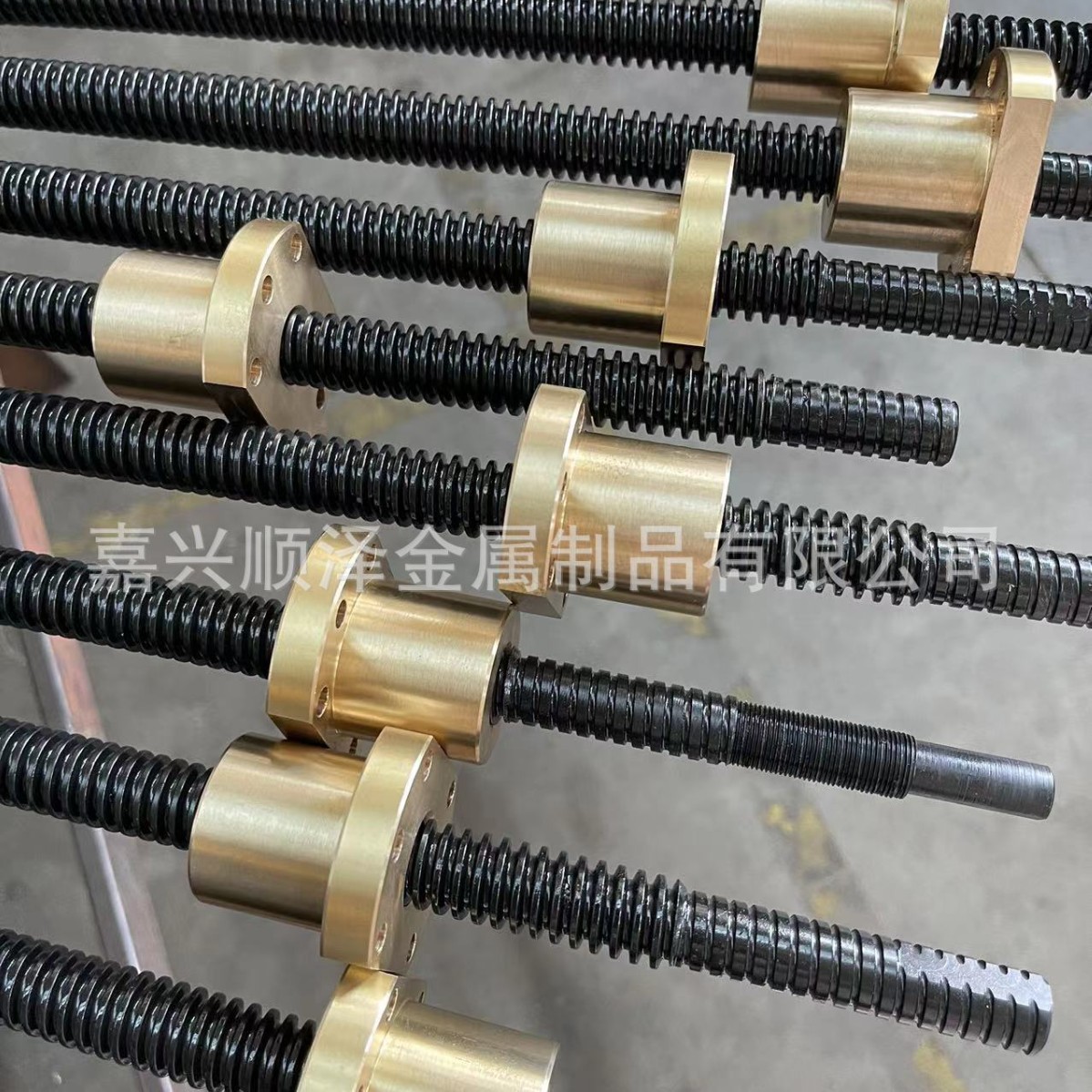 T16-T20轴端加工丝杆配螺母/梯形螺纹45#材质丝杆