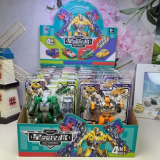 儿童变形机器人玩具培训班便宜礼品摆地摊教育机构招生大礼盒批发