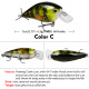 Shallow Diving Squarebill Crankbait Sinking Hard Plastic Minnow Baits Fresh Water Bass Swimbait Tackle Gear