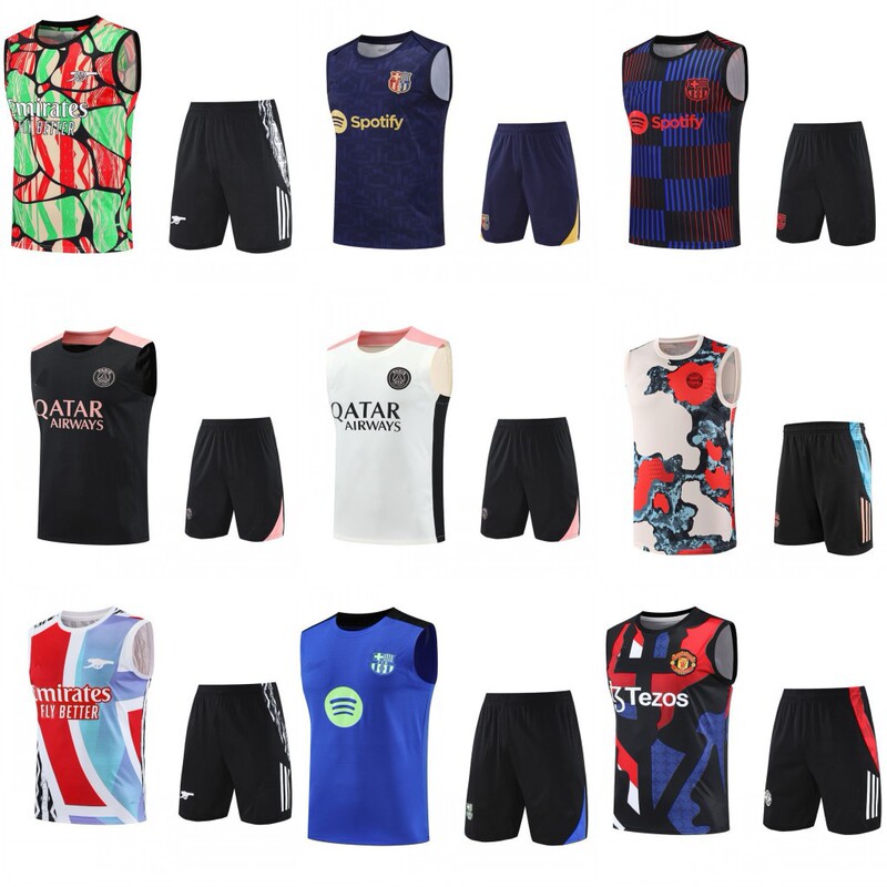 2526 Football Training Uniforms Paris Barcelona Inter Milan Barcelona Manchester United Arsenal Chelsea Vest Suit Sports