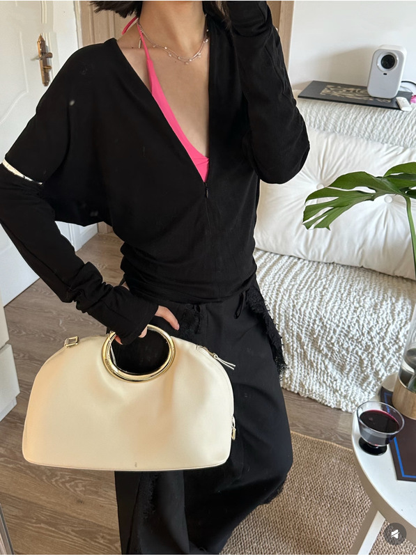 新款百搭休闲天丝羊毛显瘦V领隐拉蝙蝠袖针织上衣长袖女式T恤5327|undefined