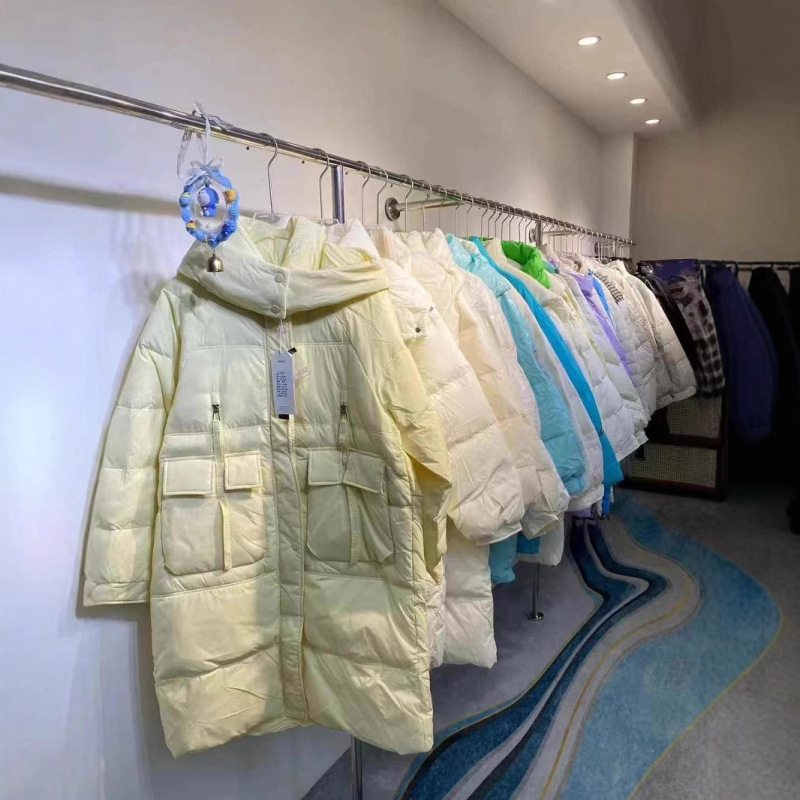 长款羽绒服女2025年冬季新款时尚百搭防风立领冬装外套女装批发|undefined