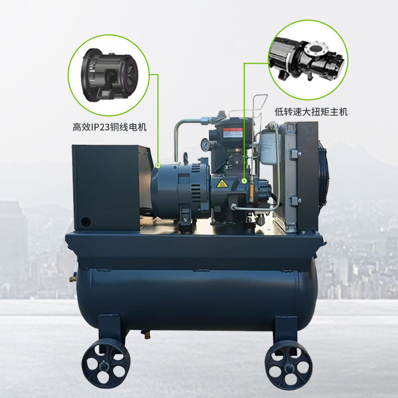 移動式エアコンプレッサ380v/220vスクリューエアコンプレッサ塗装水包砂真石塗料専用エアコンプレッサ|undefined