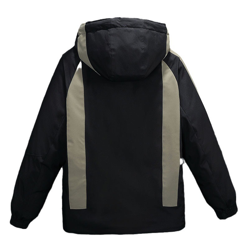 Herrenbekleidung Winterjacke aus Seide und Baumwolle für Herren, große Größe, Baumwolle, Jacke aus Seide und Baumwolle, trendige Freizeitjacke, Baumwollmantel, dicke Kontrastfarbe, 7XL_voghion.com