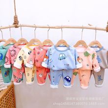 童装尾货地摊批发内衣套装秋冬男童秋衣秋裤女童睡衣保暖居家服