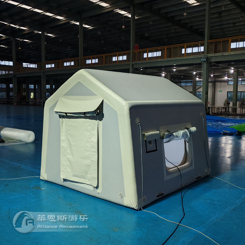 Inflatable tent made of woven fabric, suitable for self-driving camping, emergency rescue, and vehicle-mounted use, no steel frame required