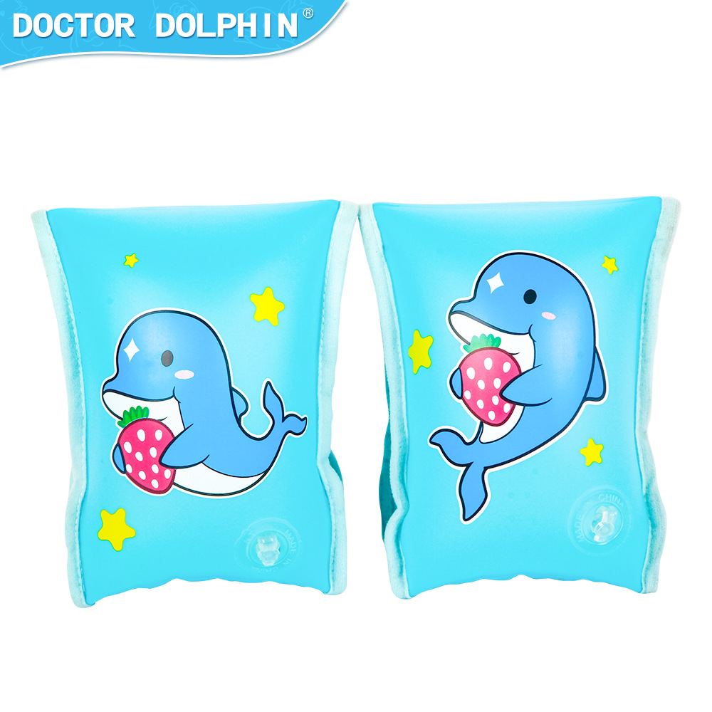 Doctor Dolphin | Anillo de brazo para niños Suministros de natación auxiliares para niños Anillo de brazo inflable Anillo de brazo para niños Anillo de brazo de PVC