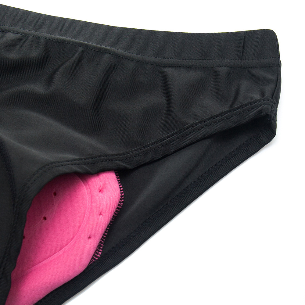 WOSAWE suministro transfronterizo de ropa interior deportiva de Ciclismo de mujer 3D engrosada cojín de silicona triángulo ropa interior ligera de secado rápido