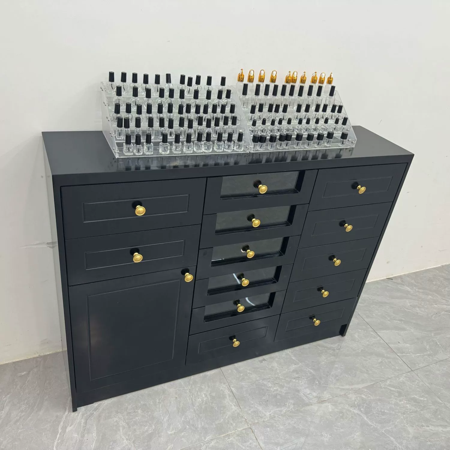Stand for manicure, nail polish, storage system