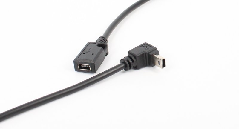 90度弯头mini 5p USB2.0公下弯对迷你MINI USB母 数据延长线 27cm-阿里巴巴