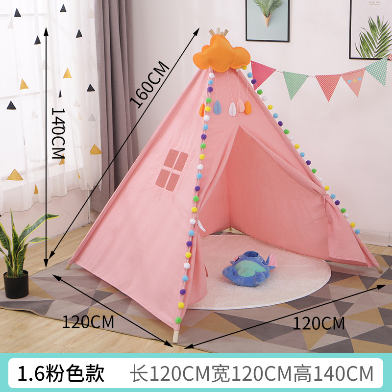 Accesorios de fotografía para niños Indio pequeña tienda de campaña casa de juegos interior Castillo princesa habitación tienda pintada a mano