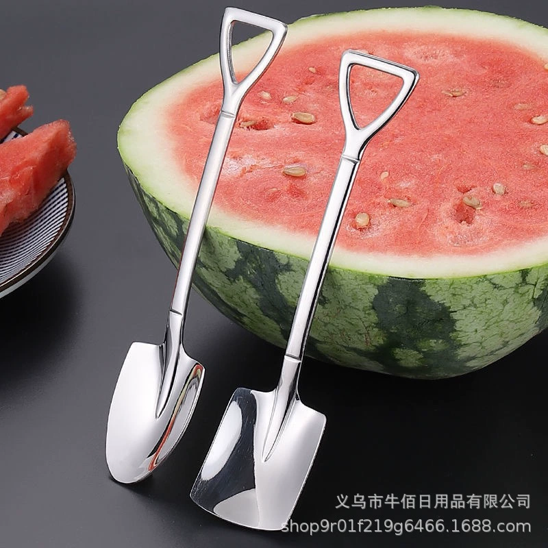 Нержавеющая сталь лопата ложка бытовой творческий десерт арбуз ложка Милая Лопата фруктовая ложка оптовая продажа с фабрики