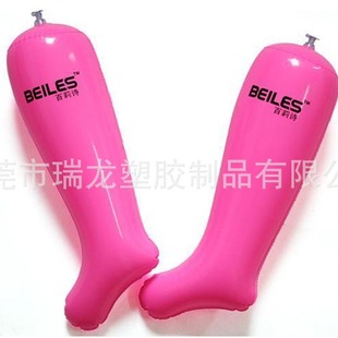 Customized Big Red PVC Flocking High Heels Shoe Brace PVC Inflatable Saddle Boots Large Shoe Brace
