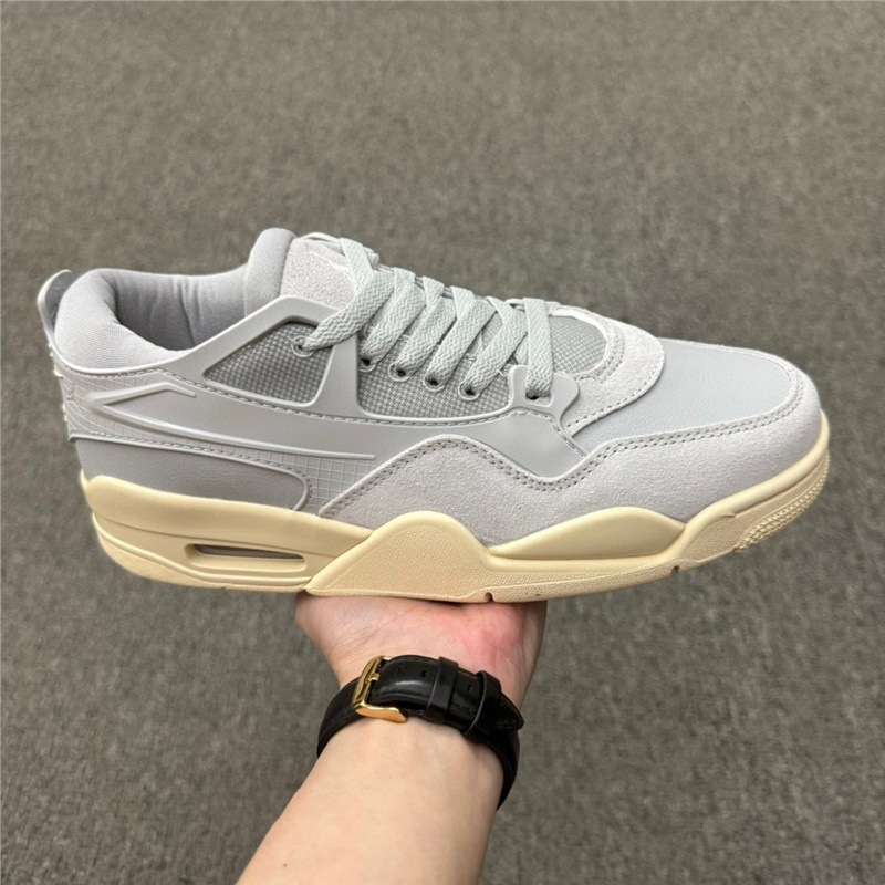 莆田靴ピュアオリジナルジョー 4RM 多用途ビッグフック空軍バーブロートップ紳士靴と婦人靴 aj4 滑り止め耐摩耗性バスケットボールシューズ|undefined