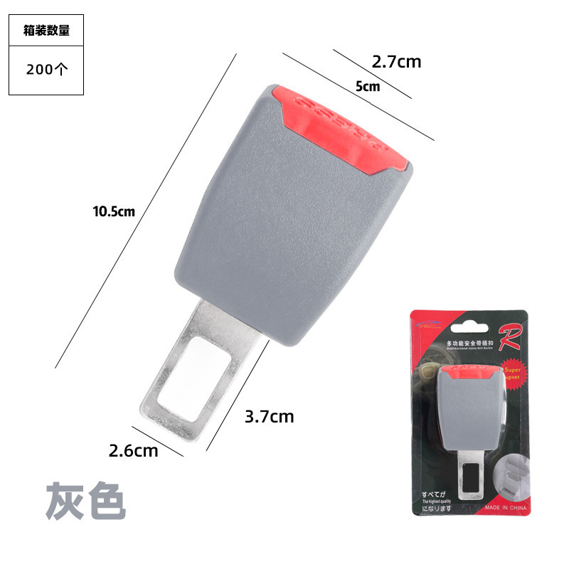 Enchufe del cinturón de seguridad coche hogar universal extender niños dibujos animados bayoneta cristal insertar bloqueo